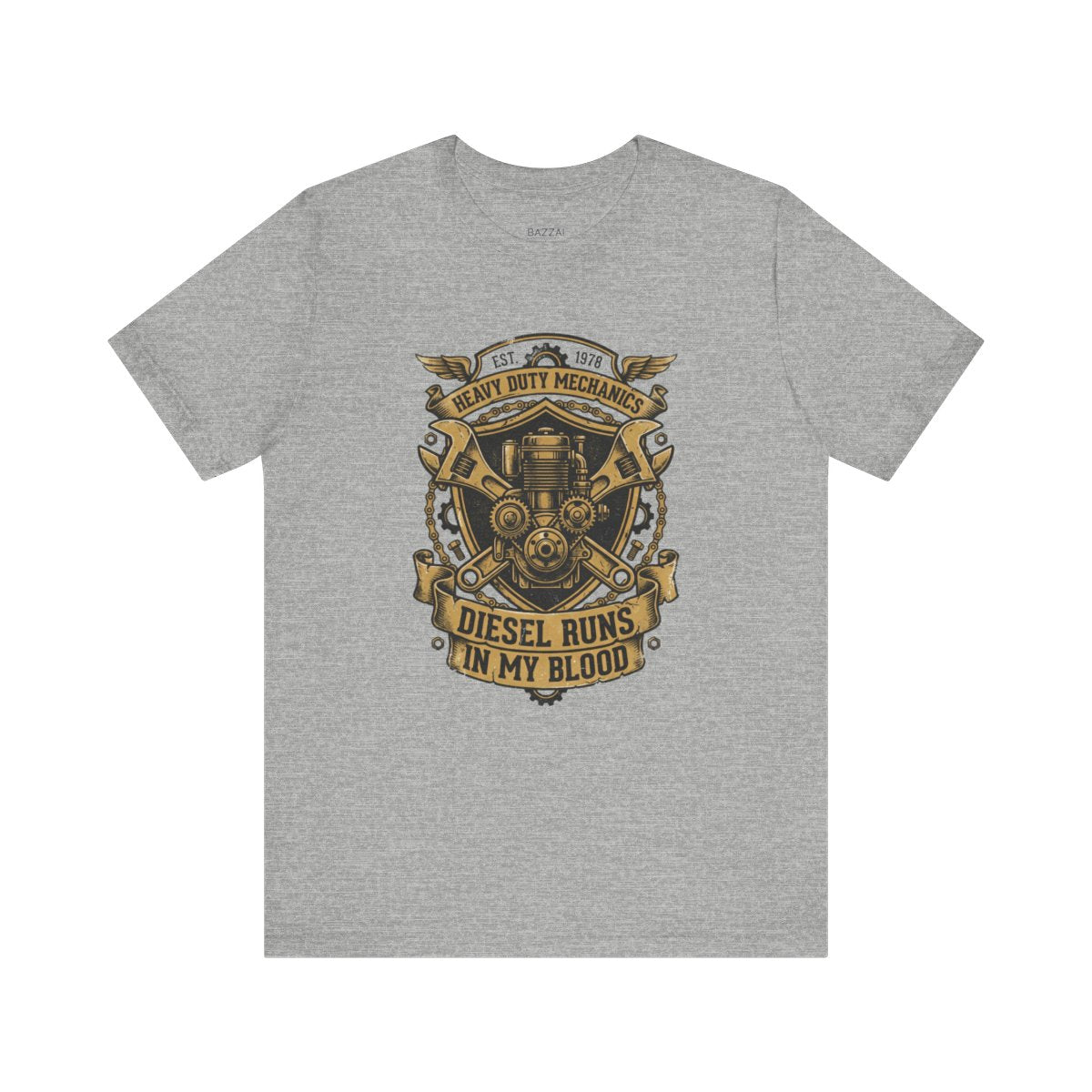 Diesel Tech T-Shirt — Grease, Torque and Long Days — t-shirt design