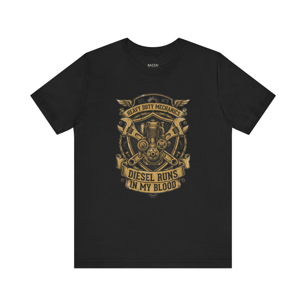 Diesel Tech T-Shirt — Grease, Torque and Long Days — t-shirt design