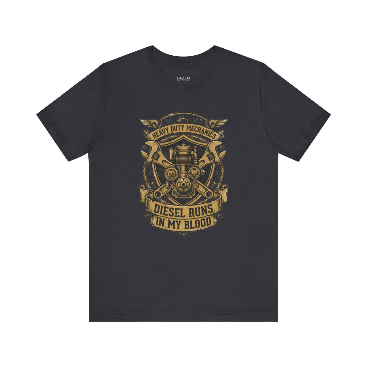 Diesel Tech T-Shirt — Grease, Torque and Long Days — t-shirt design