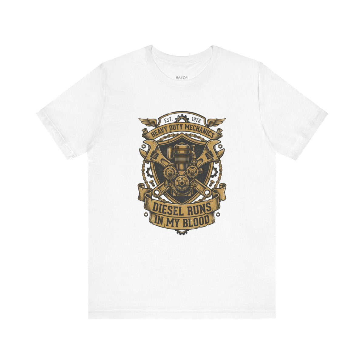 Diesel Tech T-Shirt — Grease, Torque and Long Days — t-shirt design