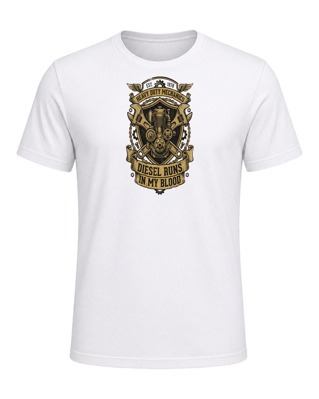 Diesel Mechanic — White