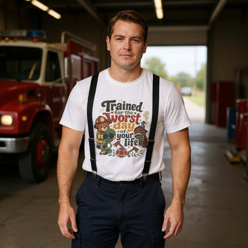 Firehouse Gift T-Shirt — Trained for the Worst Day of Your Life