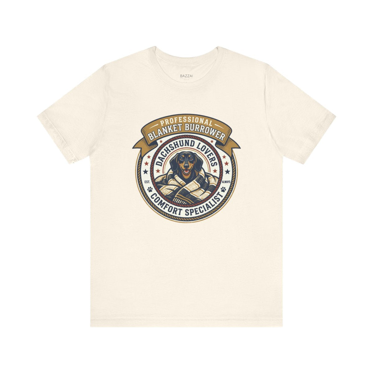 Dog Lover Gift T-Shirt — Professional Blanket Burrower — dachshund t-shirt design
