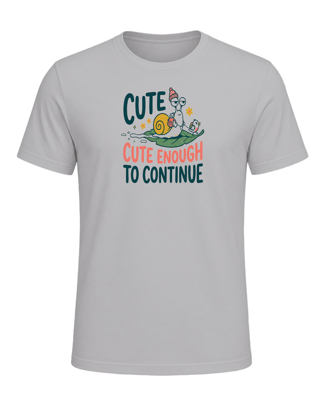 CUTE ENOUGH TO CONTINUE — Athletic Heather