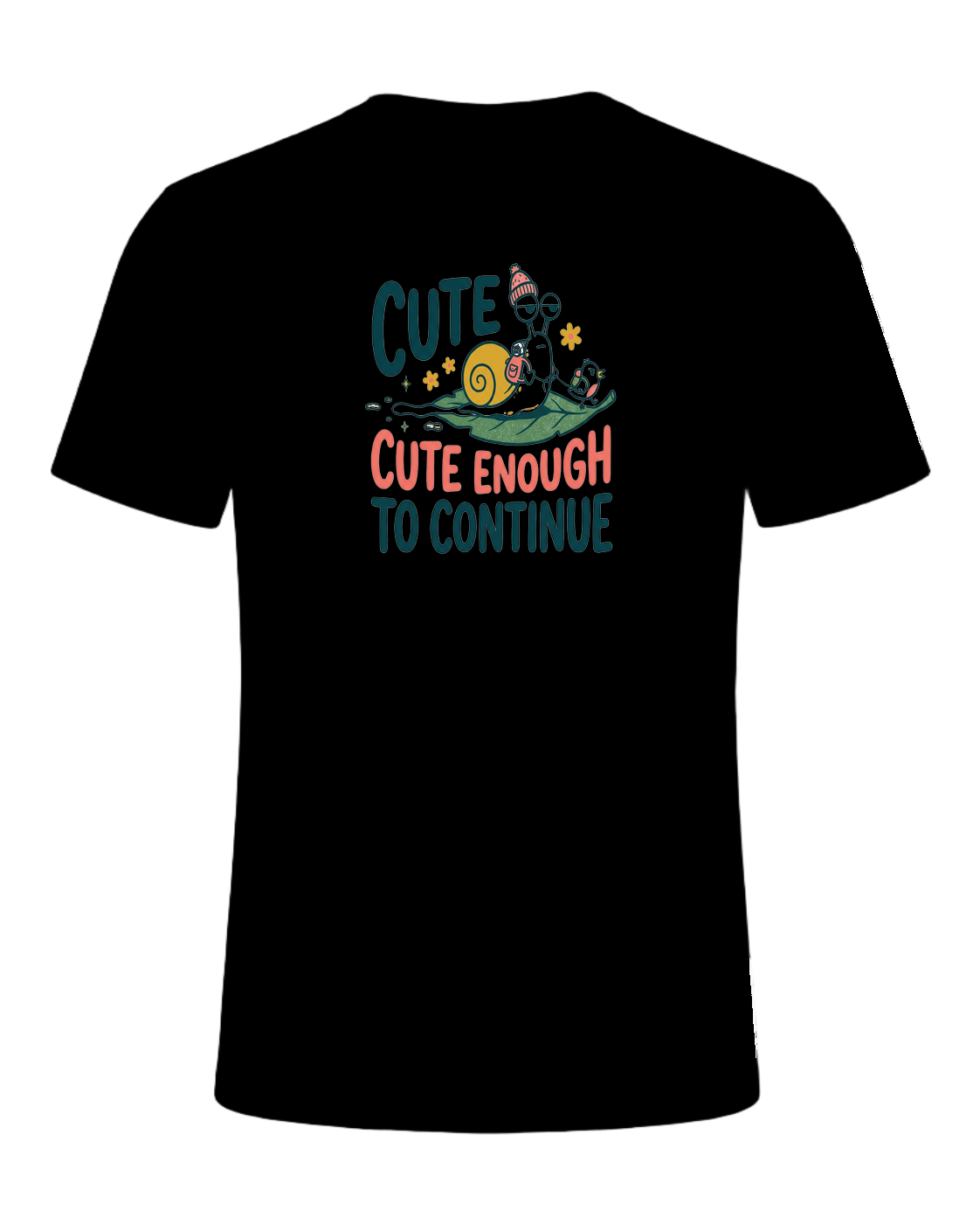 CUTE ENOUGH TO CONTINUE — Black