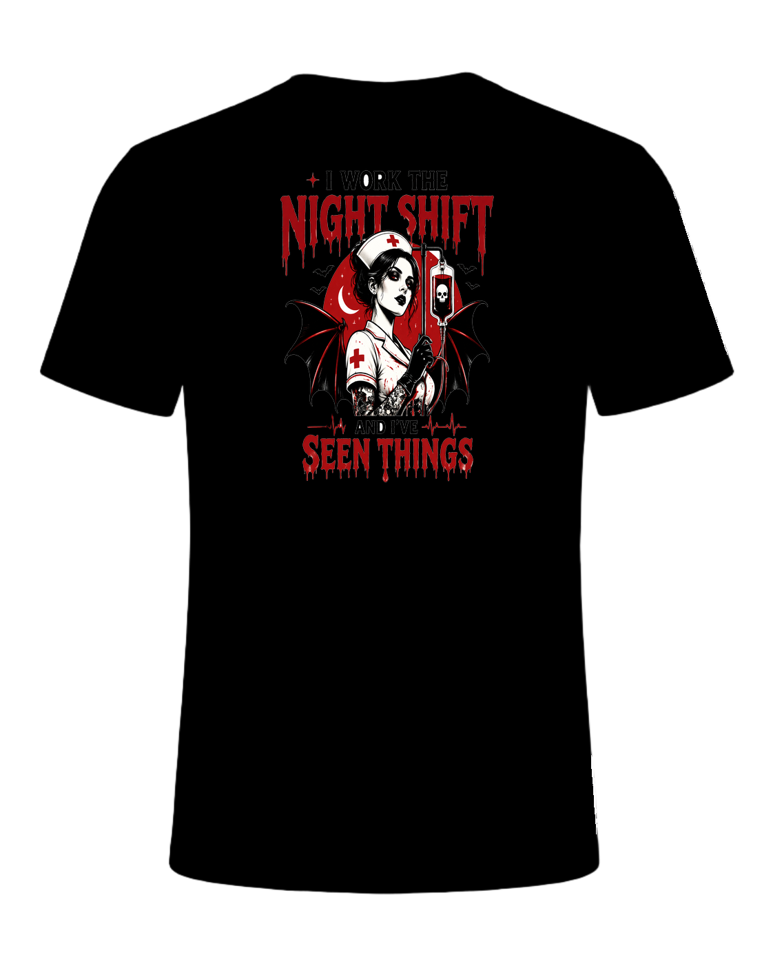 Nurse Night Shift Spooky — Black