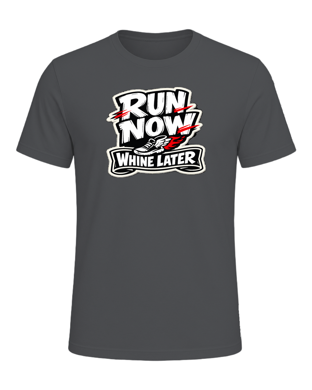 A loud runner tee for people who complain through the miles and still show up. — Asphalt