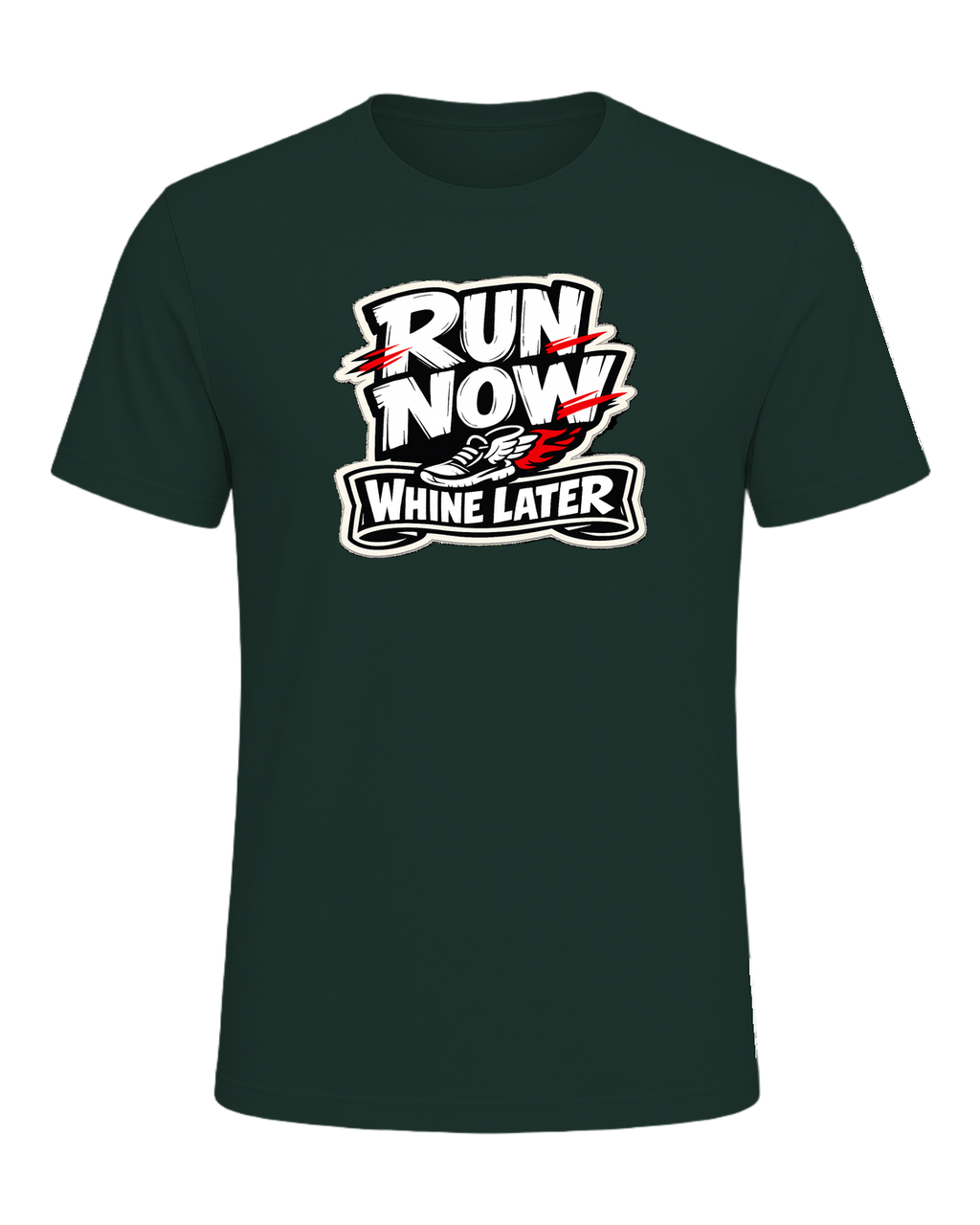 A loud runner tee for people who complain through the miles and still show up. — Forest