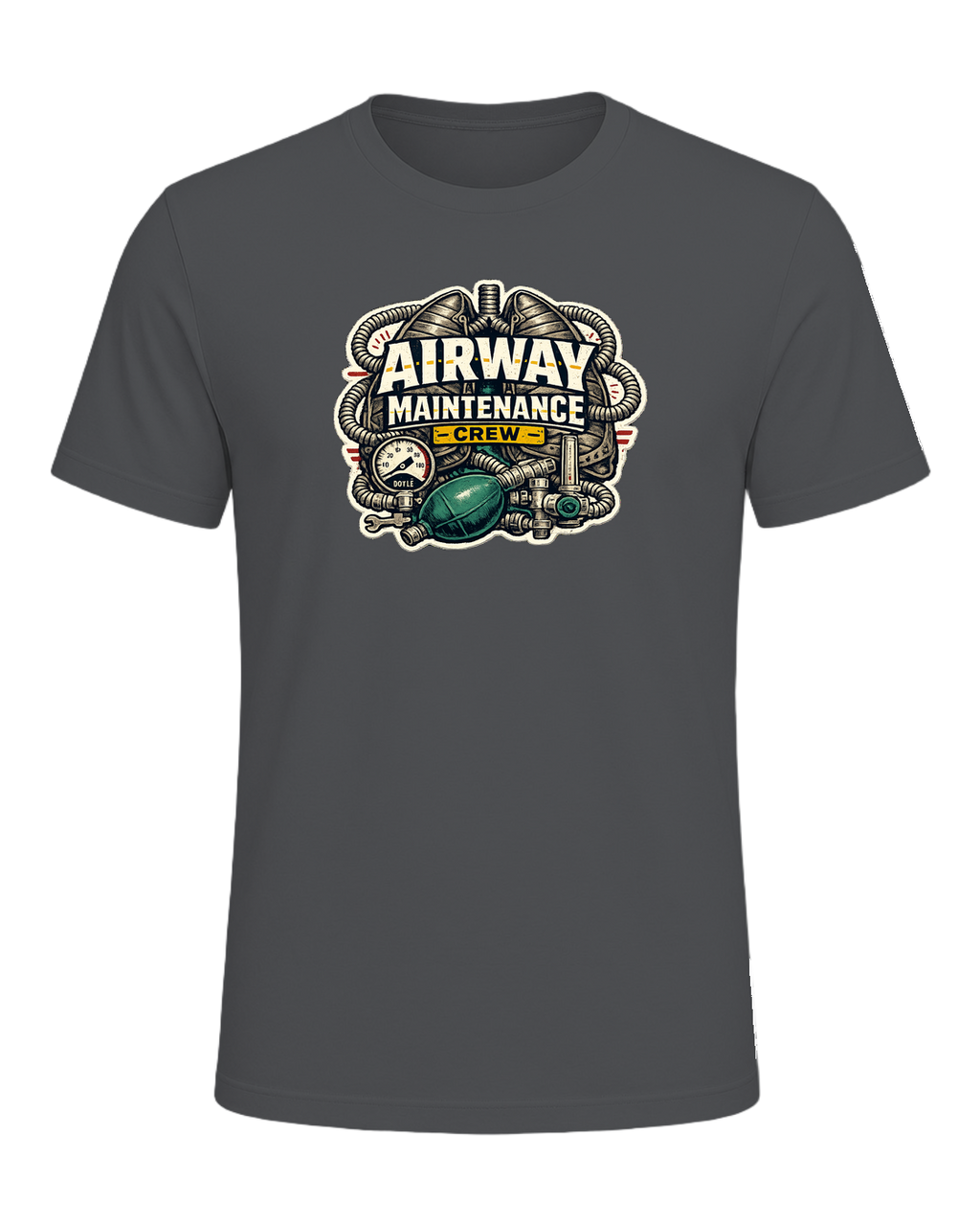 Airway Maintenance Crew Tee — Asphalt