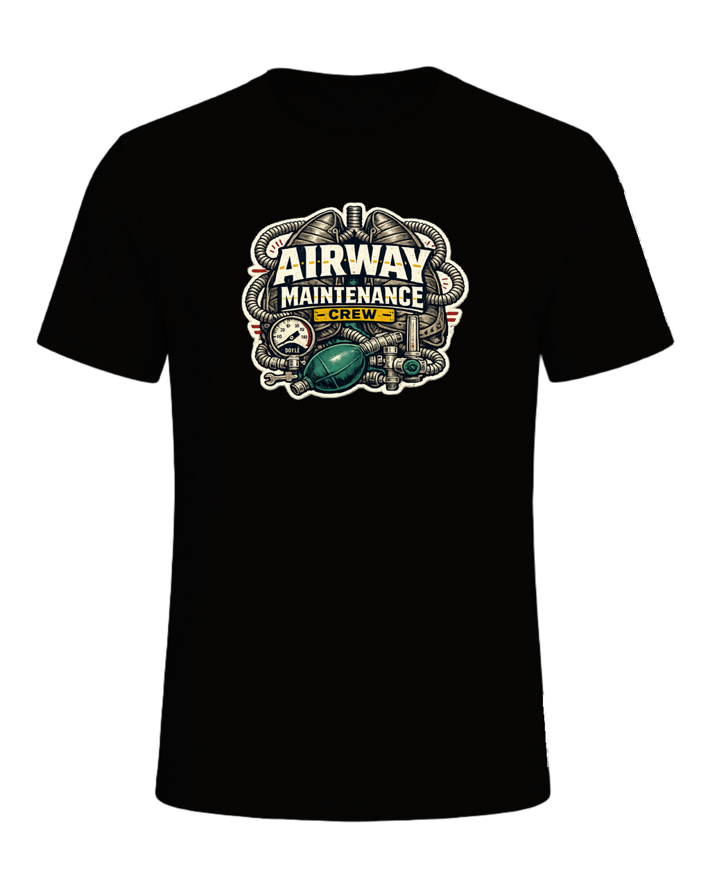 Airway Maintenance Crew Tee — Black Heather