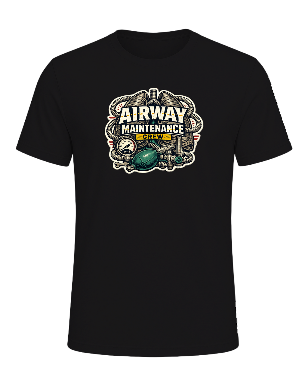 Airway Maintenance Crew Tee — Dark Grey Heather