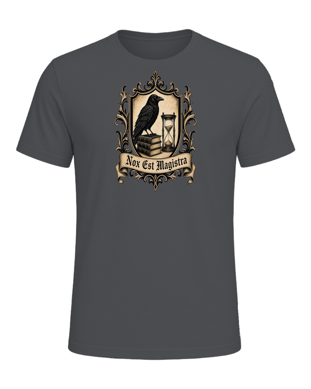 Latin Motto Crest — Asphalt