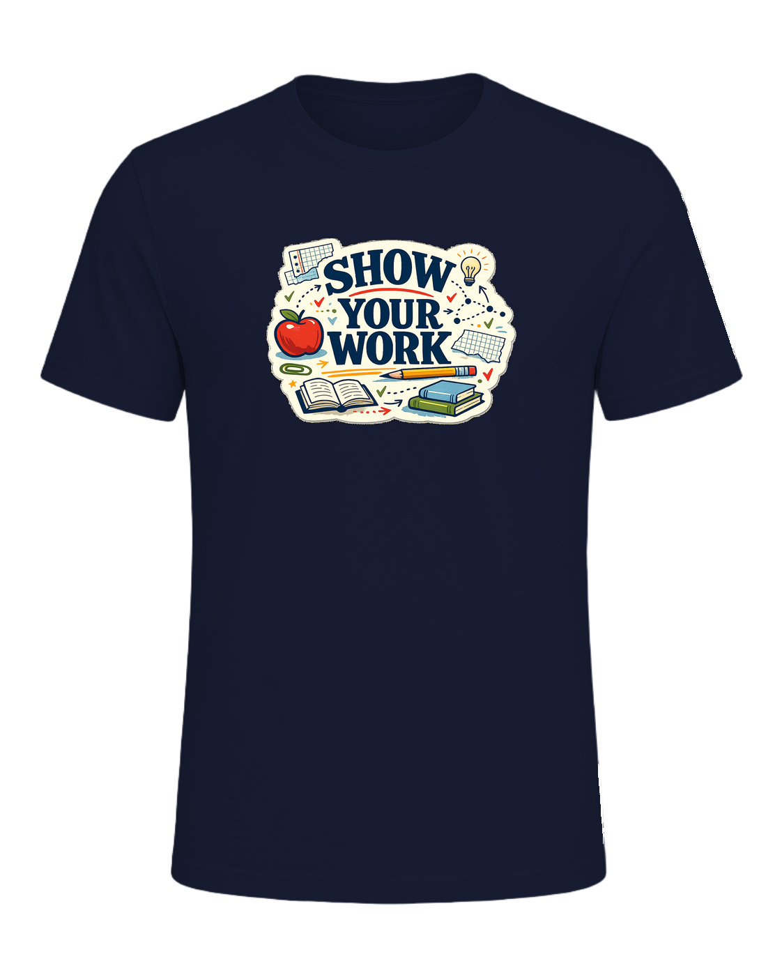 Show Your Work Tee — Navy