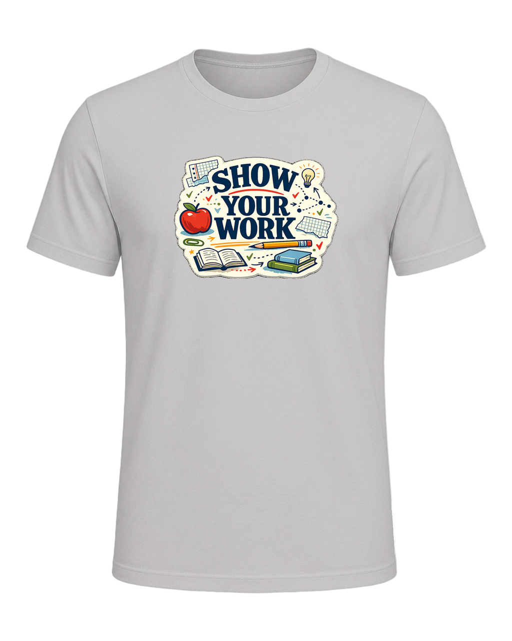 Show Your Work Tee — Silver