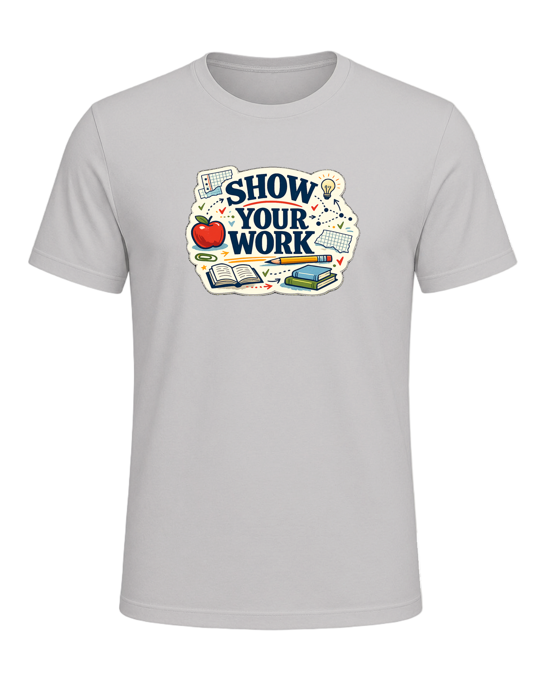 Show Your Work Tee — Silver