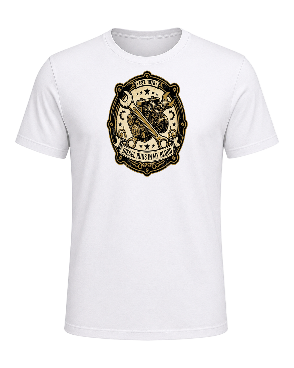 Diesel Mechanic — White