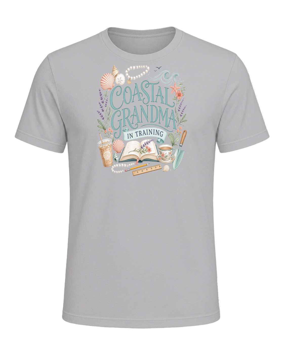 COASTAL GRANDMA IN TRAINING — Athletic Heather