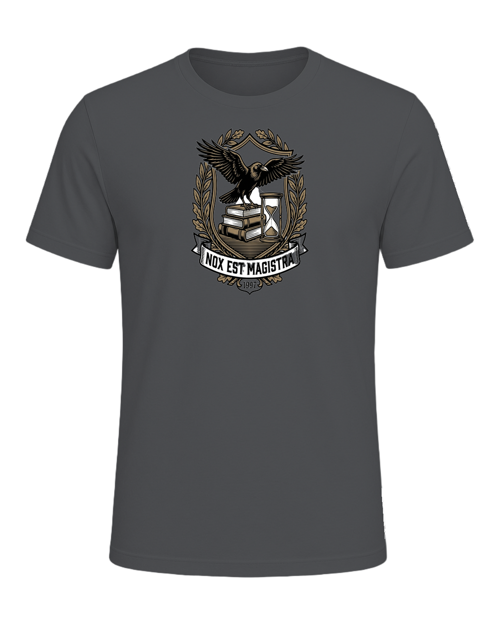 Latin Motto Crest — Asphalt