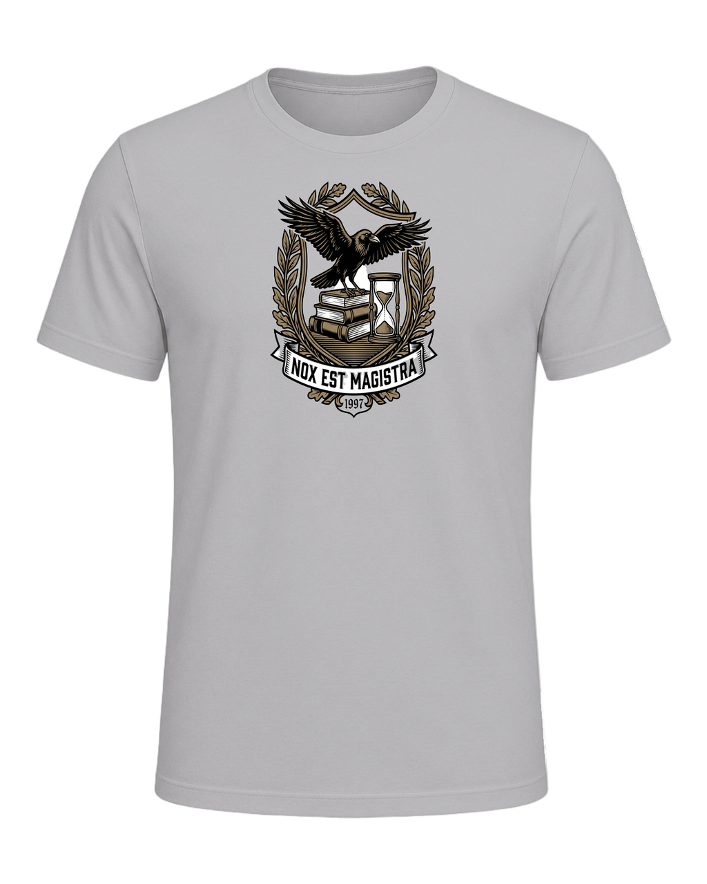 Latin Motto Crest — Athletic Heather