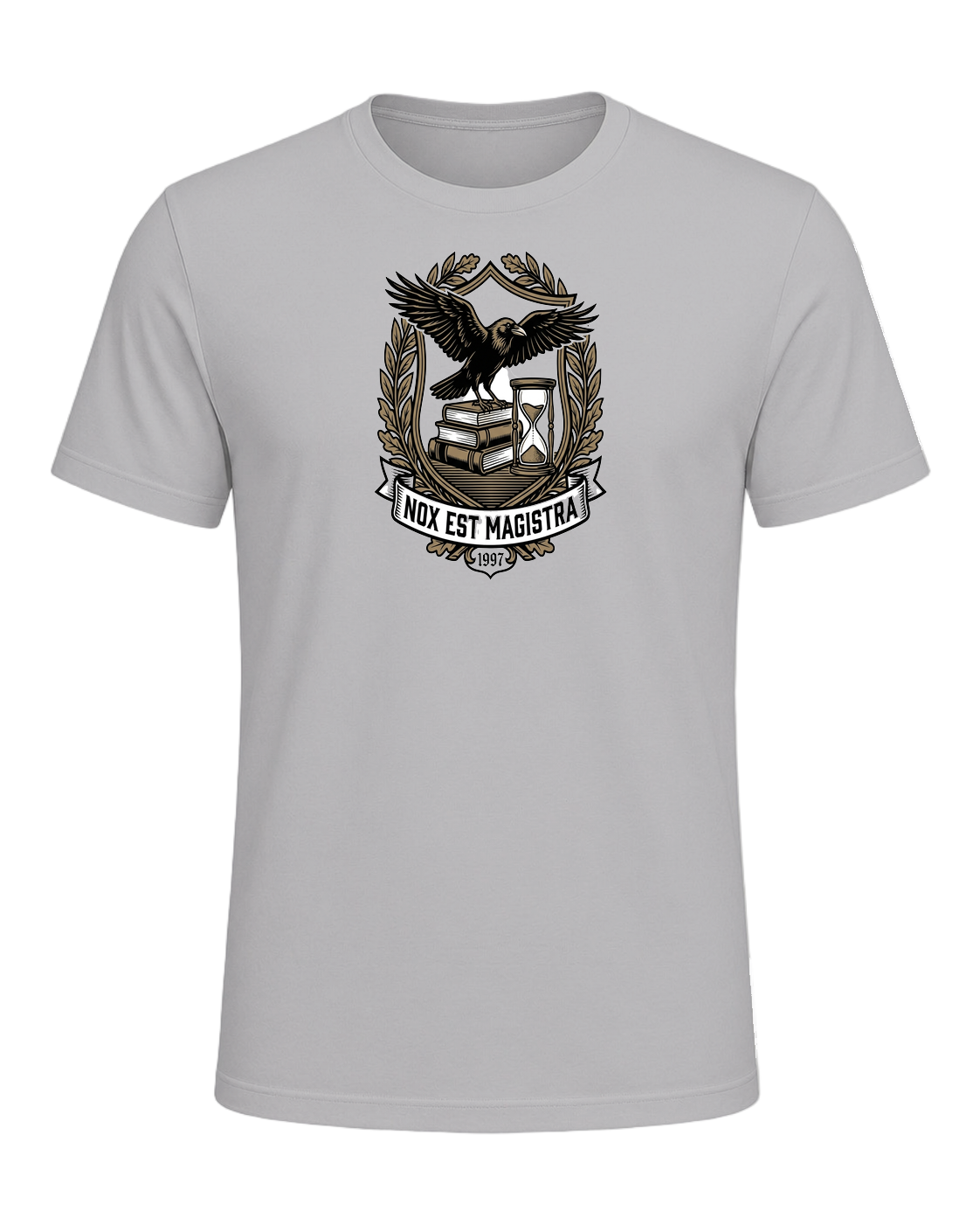 Latin Motto Crest — Athletic Heather