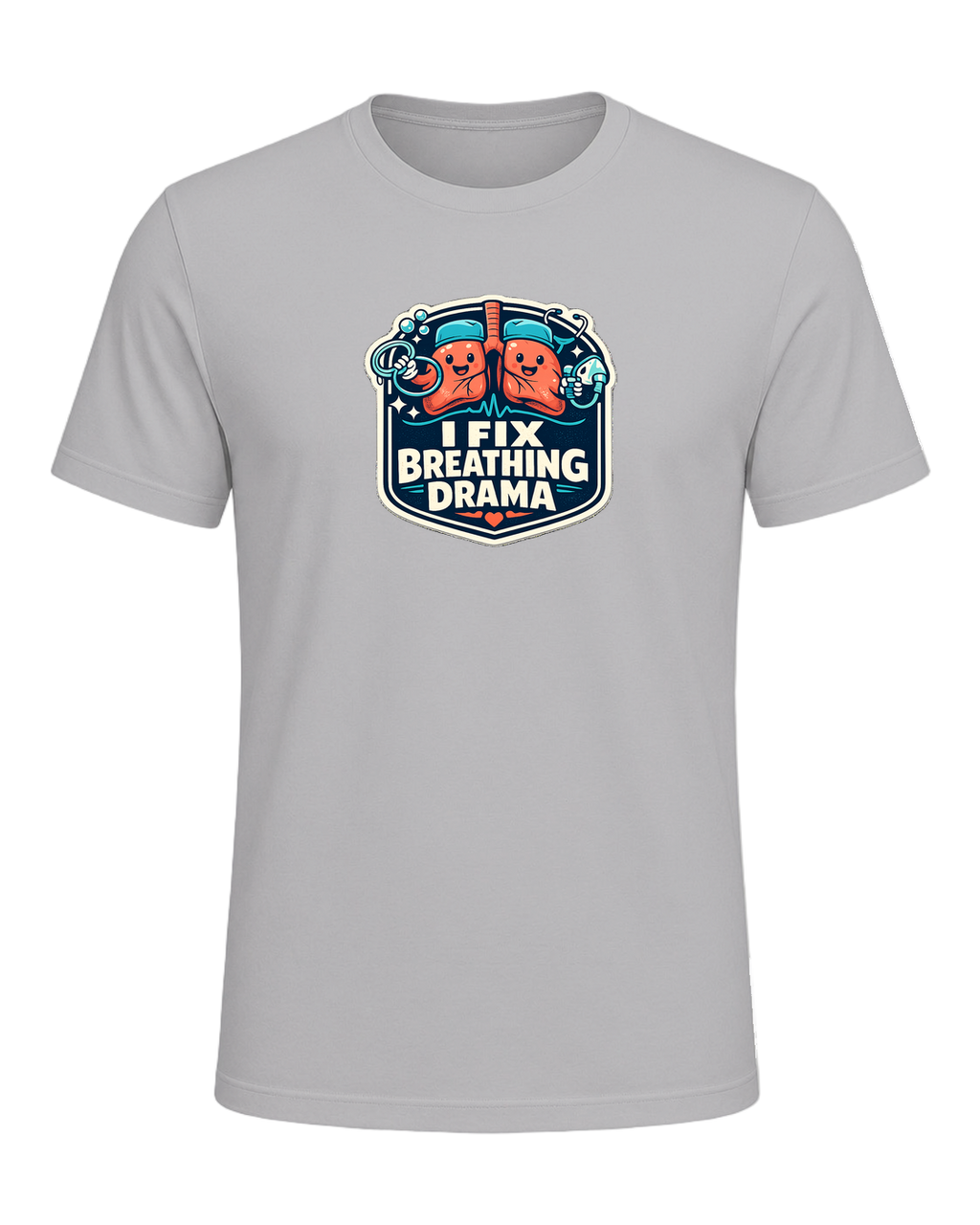 I Fix Breathing Drama Tee — Athletic Heather