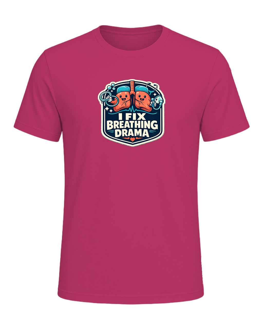 I Fix Breathing Drama Tee — Berry