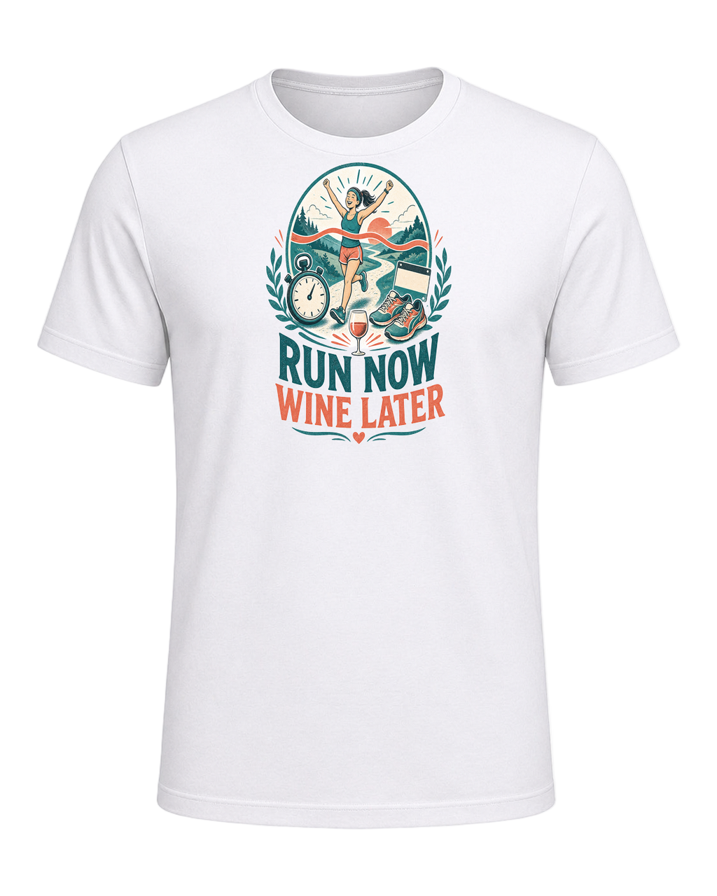 RUN NOW WINE LATER — White