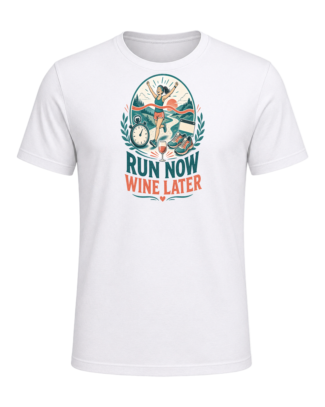 RUN NOW WINE LATER — White