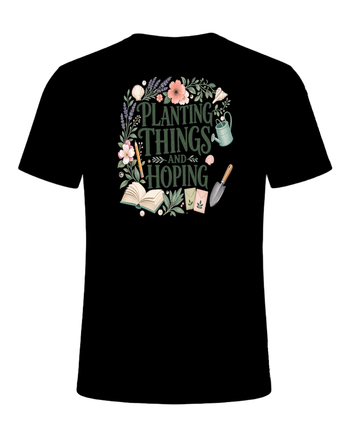 PLANTING THINGS AND HOPING — Black