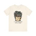 Funny Programmer T-Shirt — Coffee in, Code Out — coffees t-shirt design