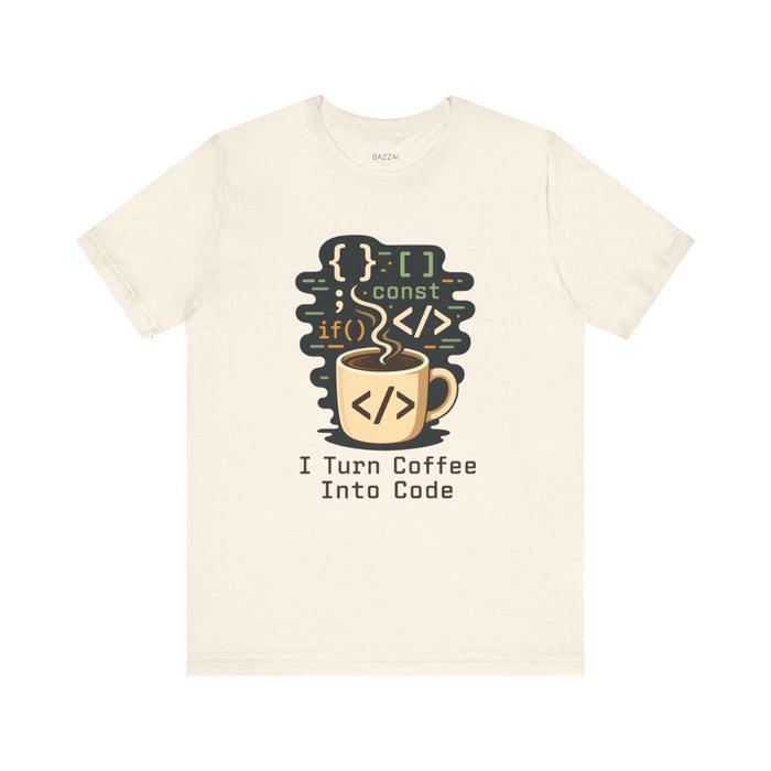 Funny Programmer T-Shirt — Coffee in, Code Out