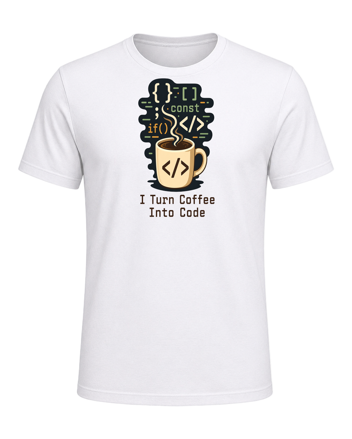 Coffee + Programmer — White