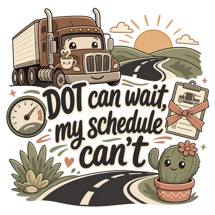 DOT CAN WAIT, MY SCHEDULE CAN'T — Cozy Graphic Tee
