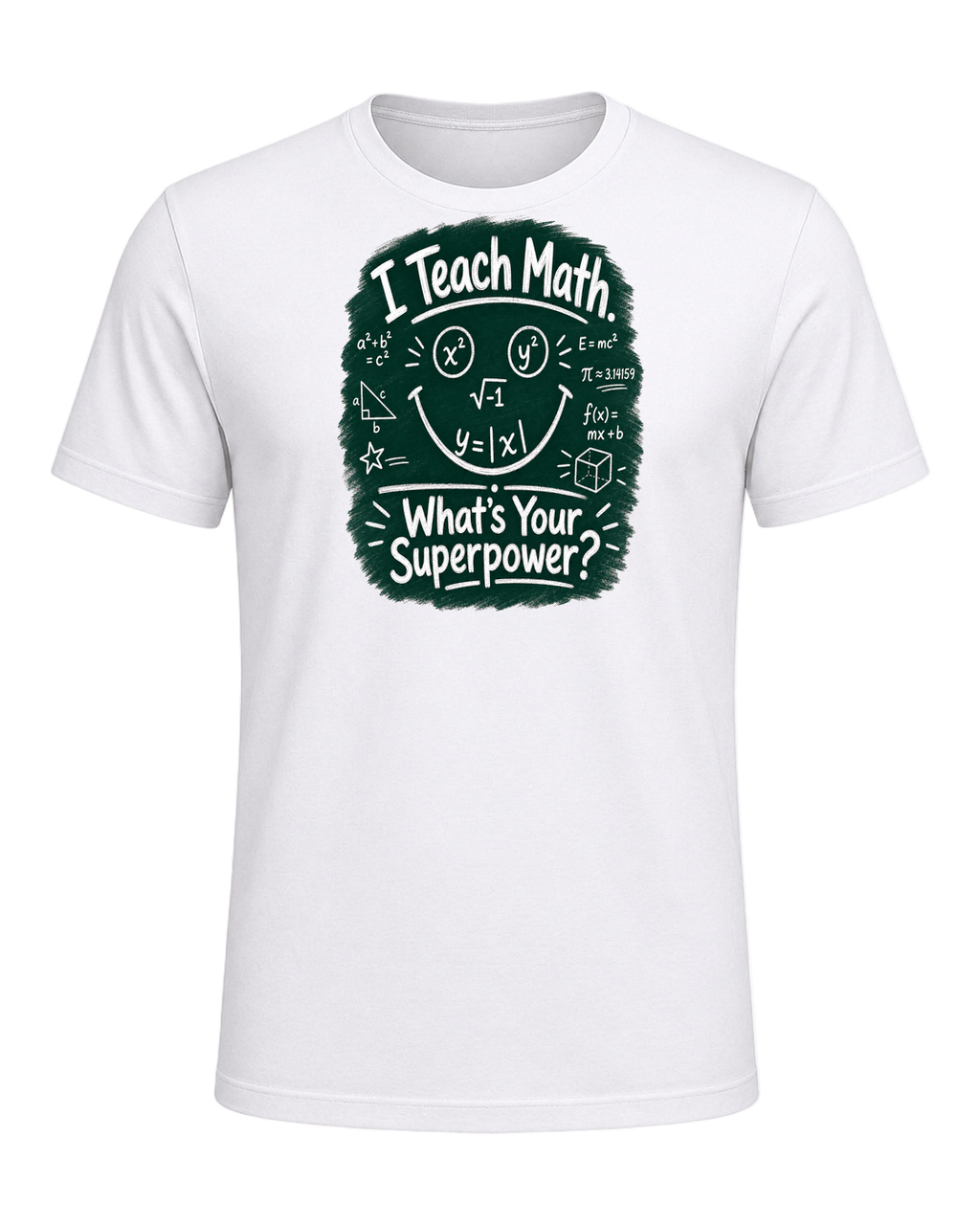 Math Pun Teacher — White