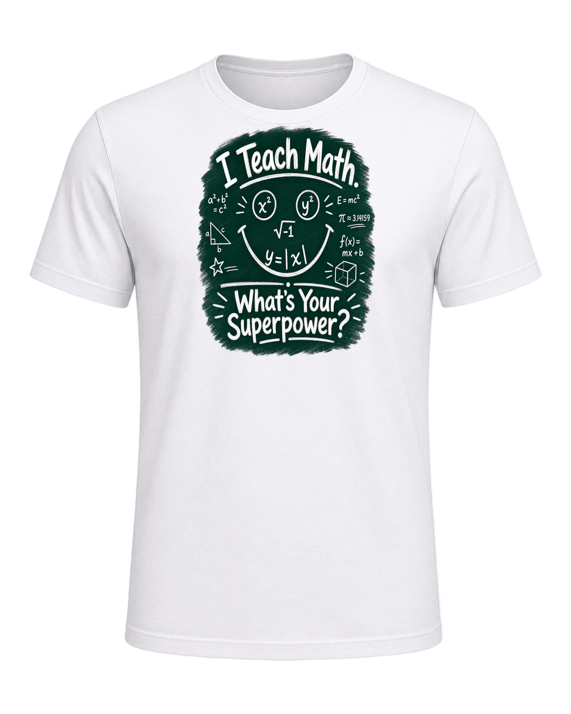 Math Pun Teacher — White