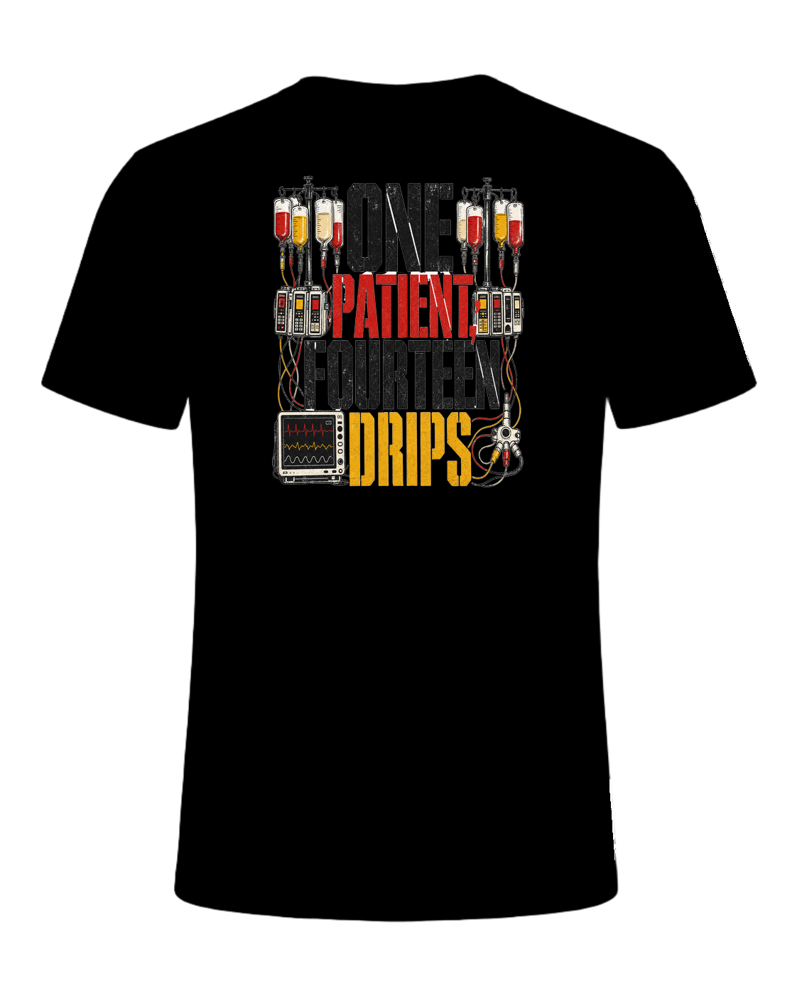 ONE PATIENT, FOURTEEN DRIPS — Black