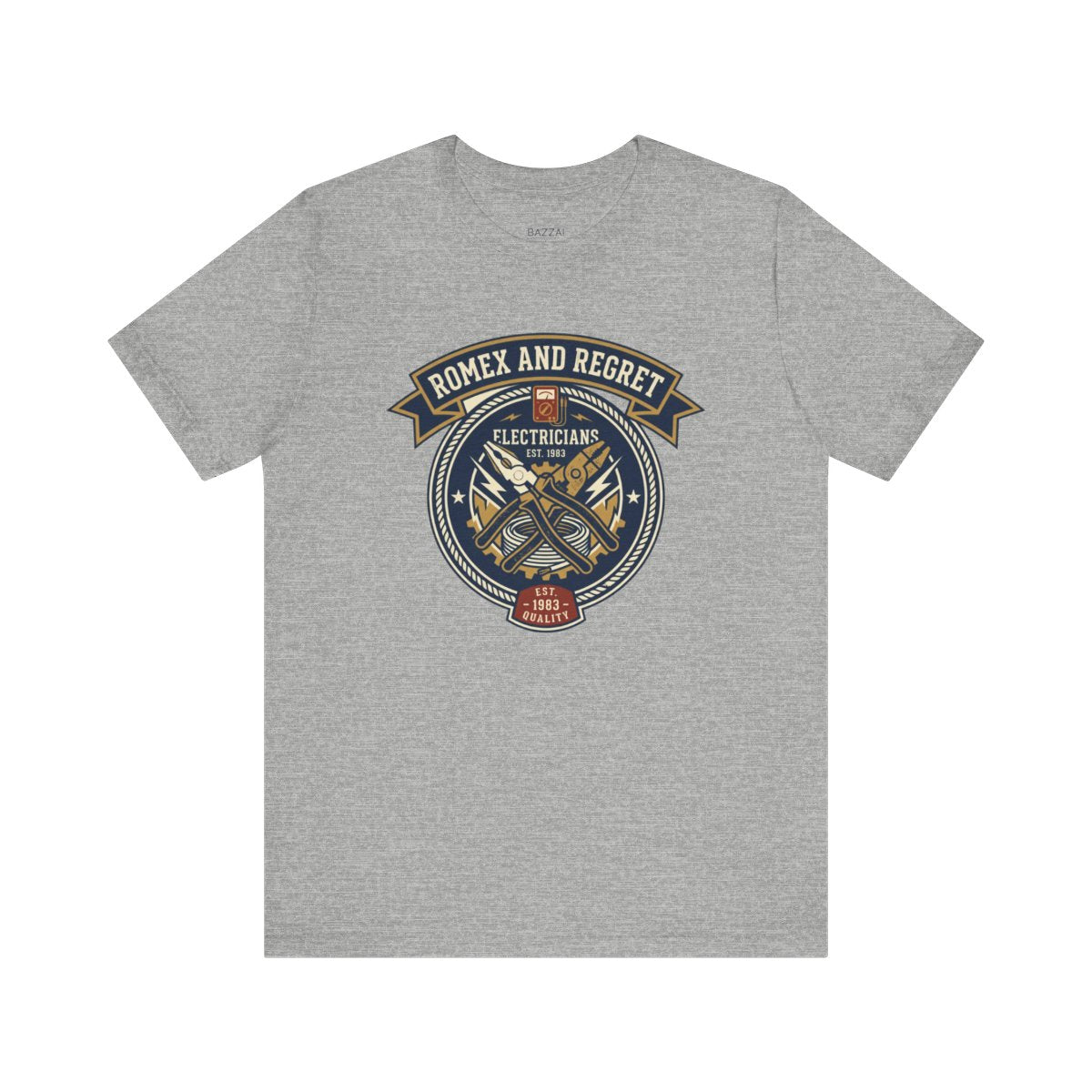 Electrician Gift T-Shirt — Romex and Regret — t-shirt design