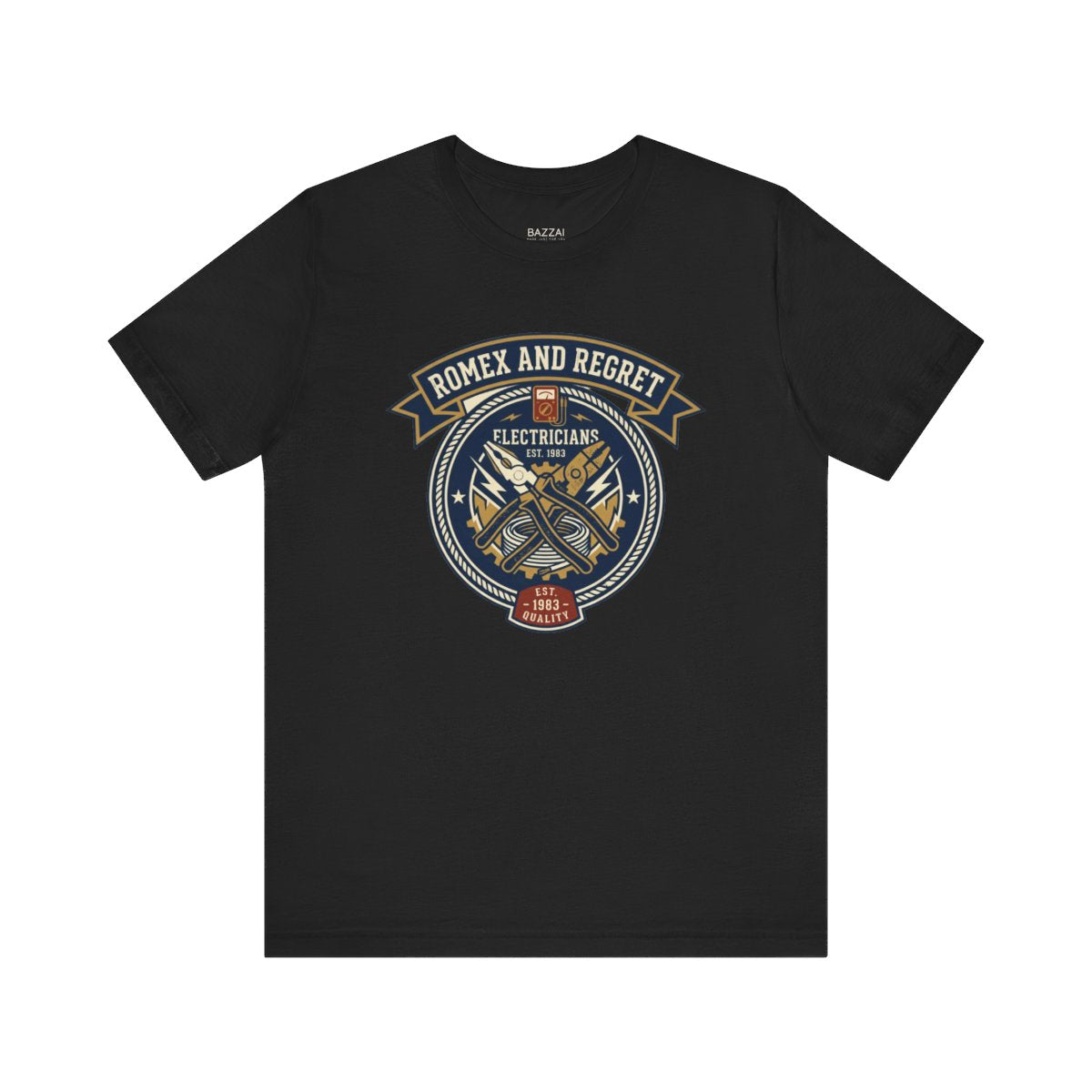 Electrician Gift T-Shirt — Romex and Regret — t-shirt design