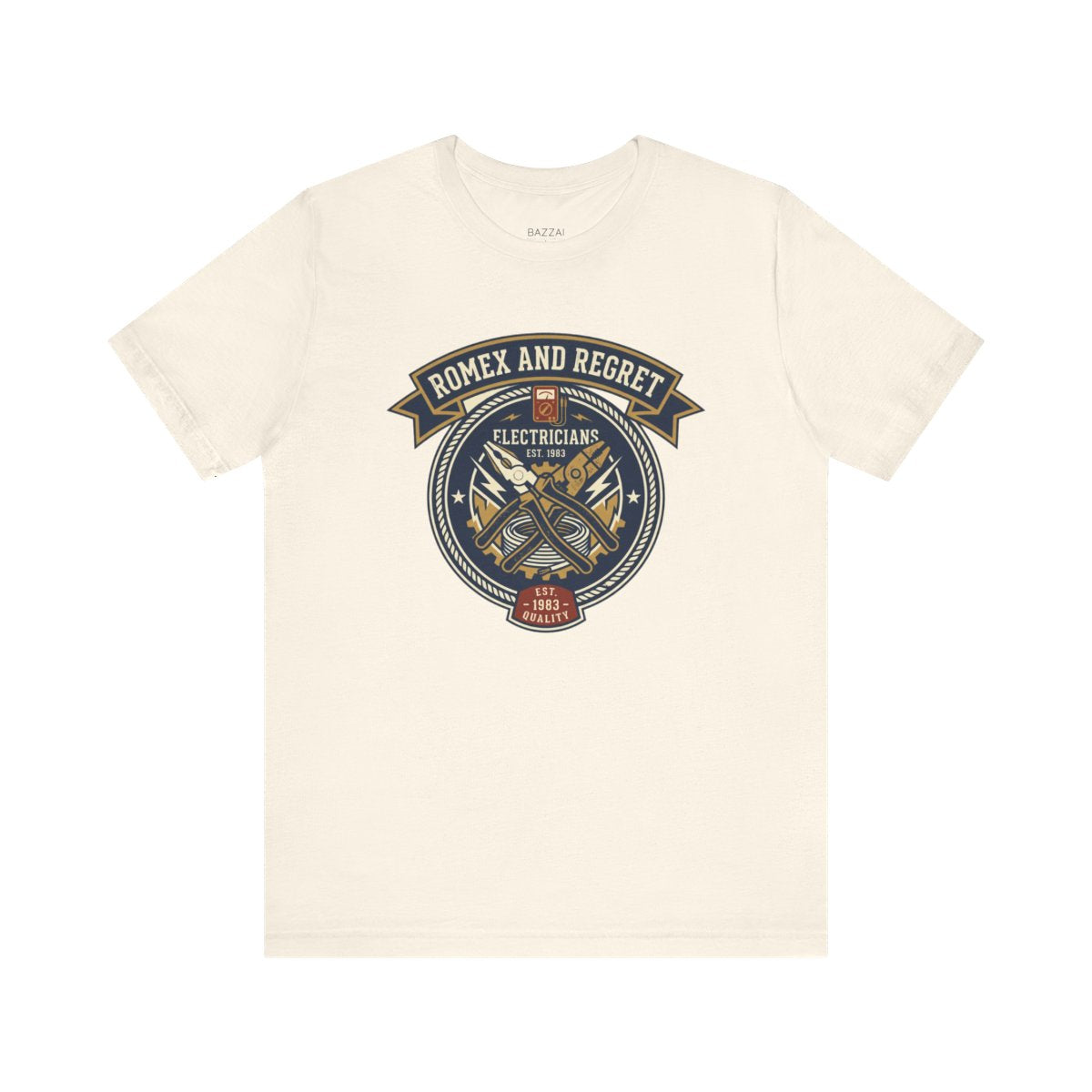 Electrician Gift T-Shirt — Romex and Regret — t-shirt design