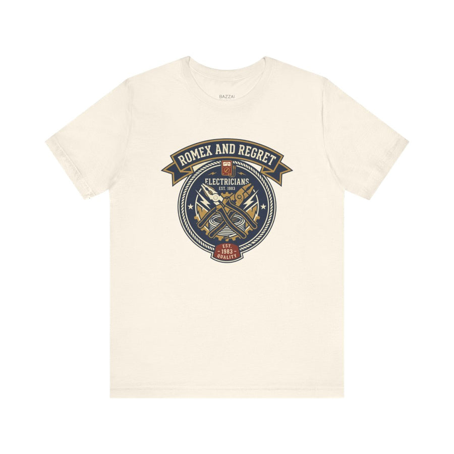 Electrician Gift T-Shirt — Romex and Regret