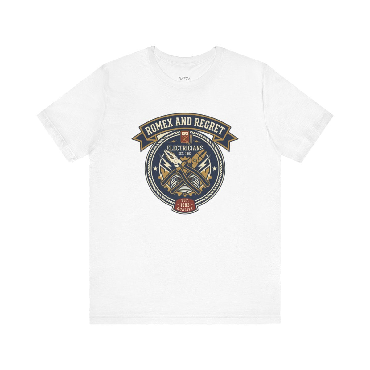 Electrician Gift T-Shirt — Romex and Regret — t-shirt design
