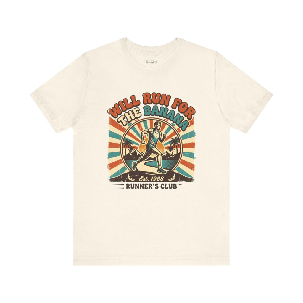 Funny Running T-Shirt — Will Run for the Banana — running t-shirt design