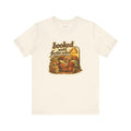 Bookish Gift T-Shirt — Booked Until Further Notice — books t-shirt design by Margaux