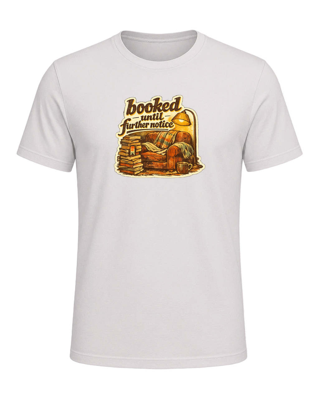 Booked Until Further Notice Tee — Vintage White