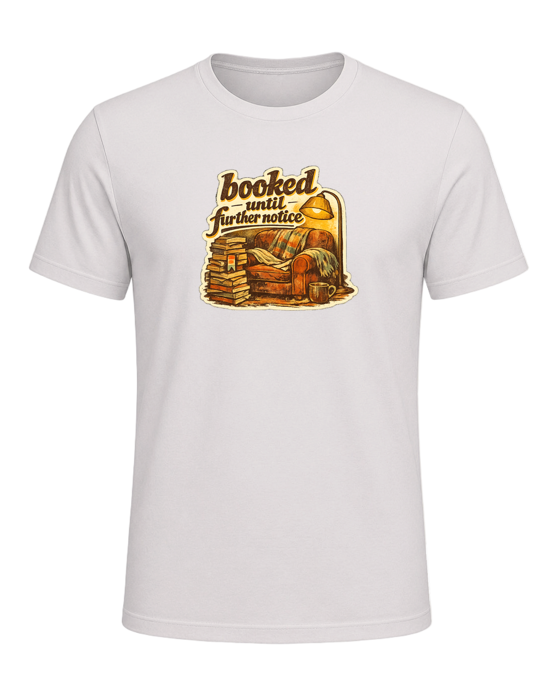 Booked Until Further Notice Tee — Vintage White