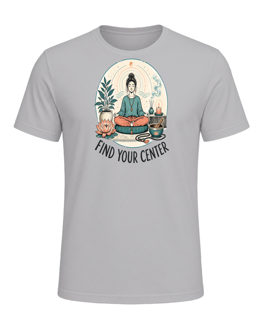 FIND YOUR CENTER — Athletic Heather