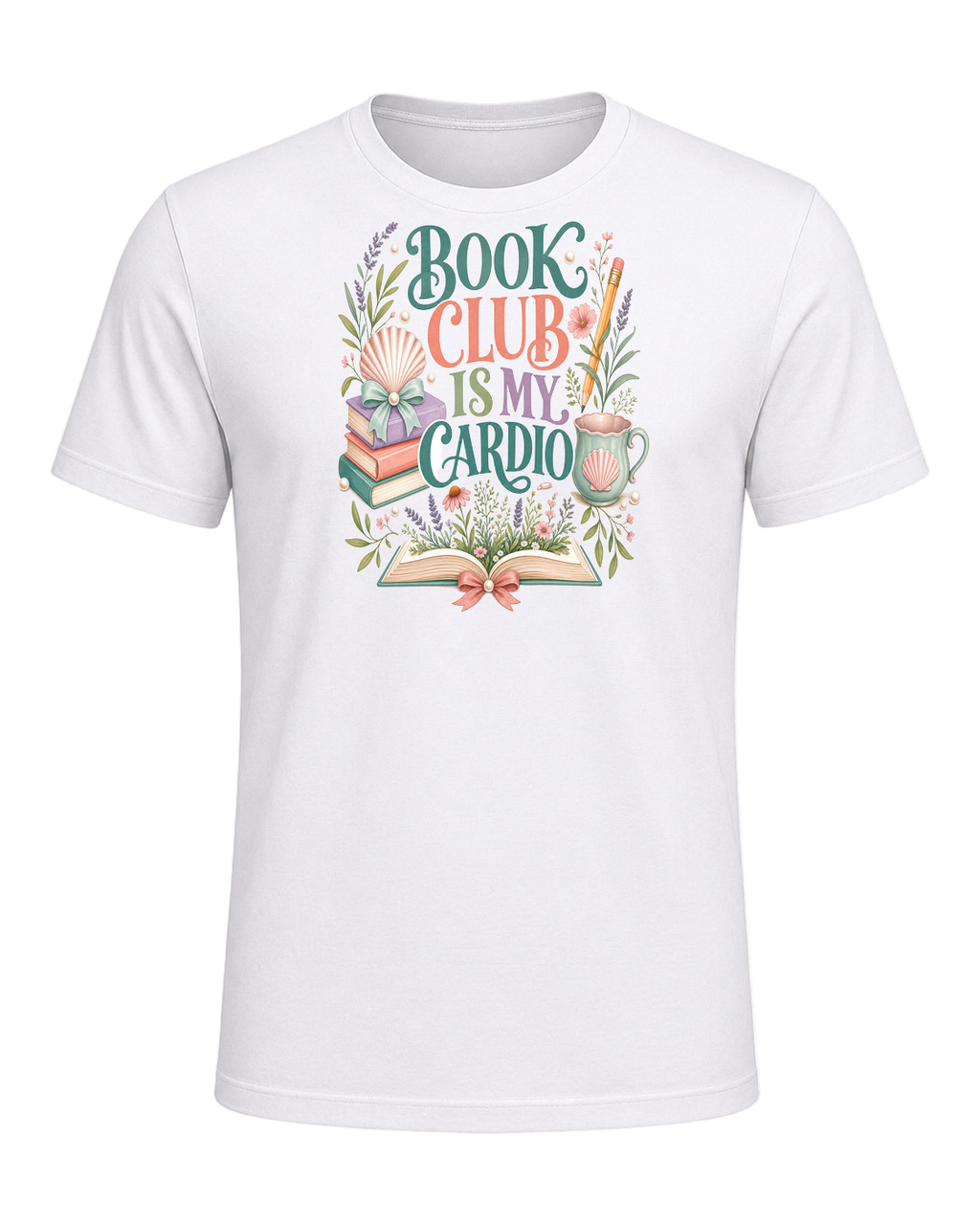 BOOK CLUB IS MY CARDIO — White