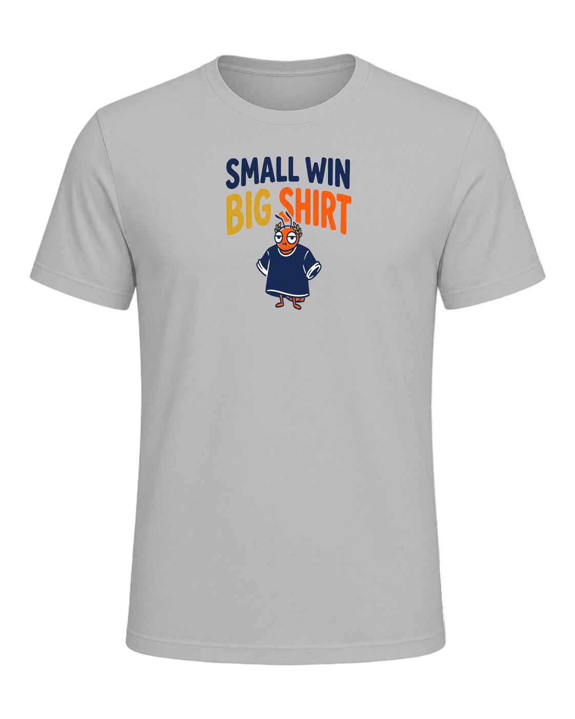 SMALL WIN BIG SHIRT — Athletic Heather