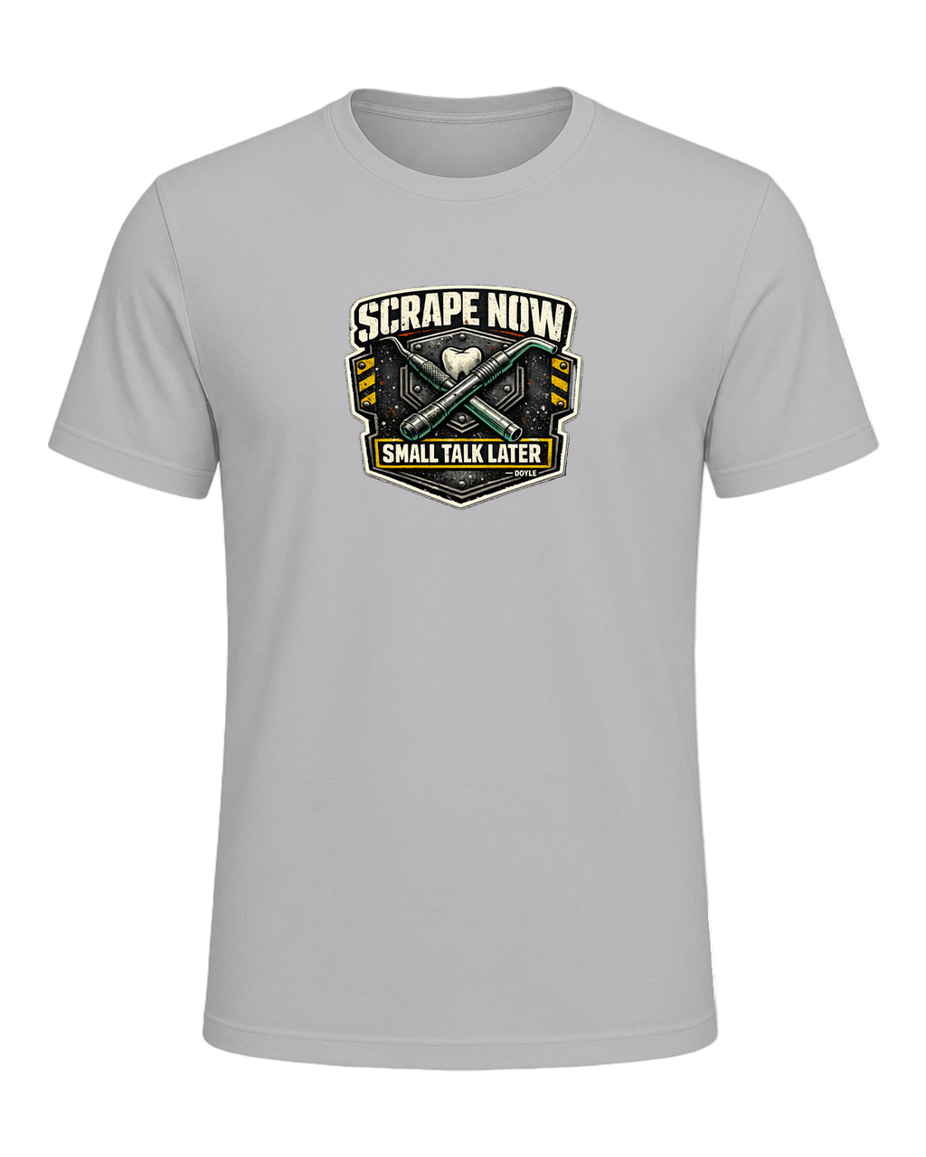 Scrape Now Small Talk Later Tee — Athletic Heather