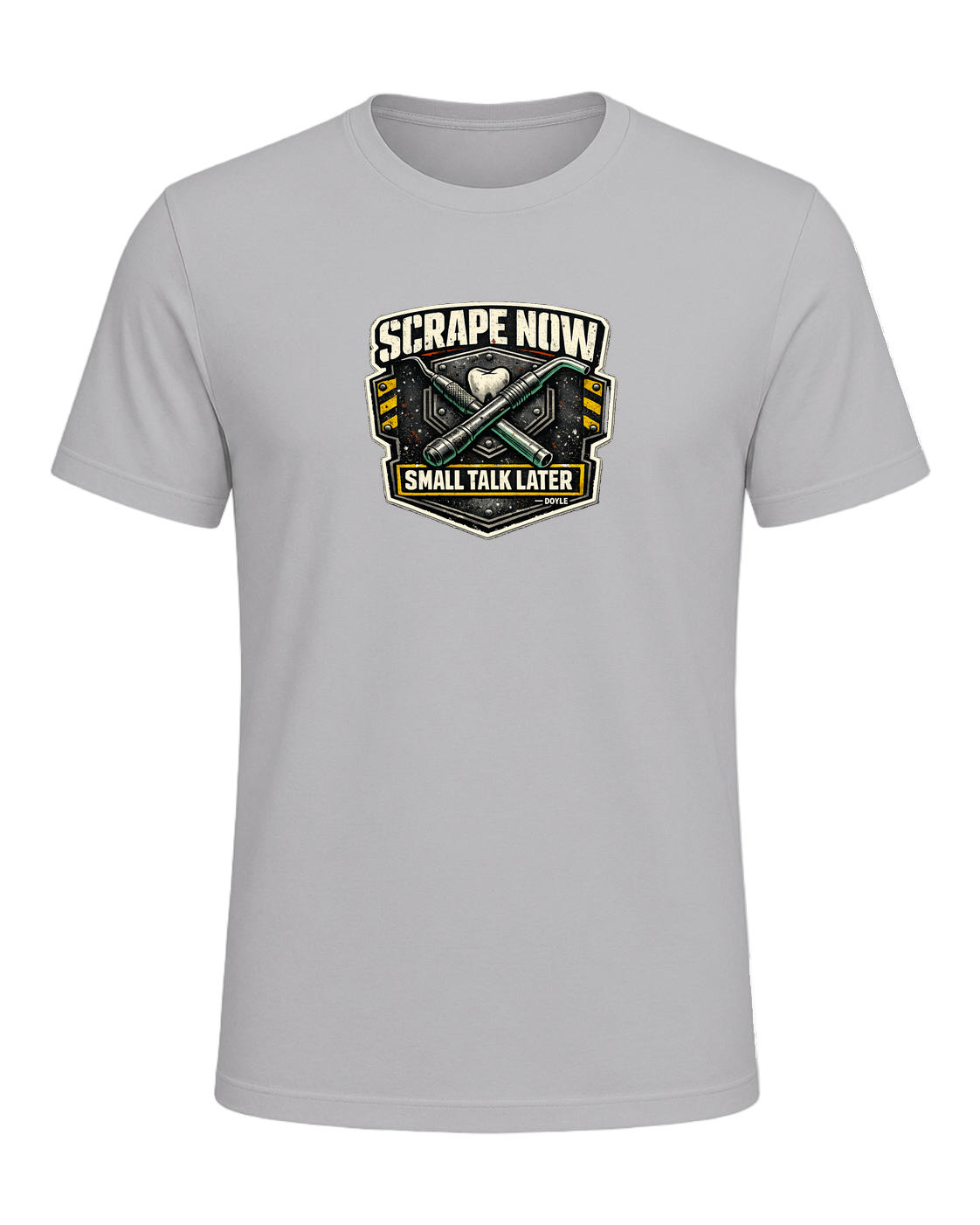Scrape Now Small Talk Later Tee — Athletic Heather